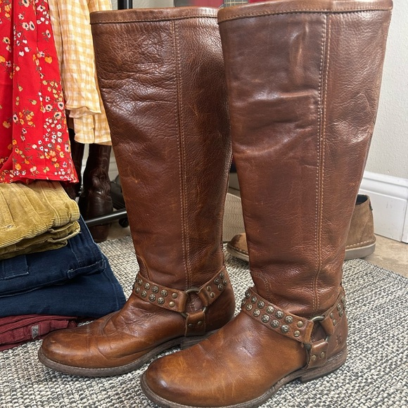 Frye zip boot, knee height - Picture 1 of 2